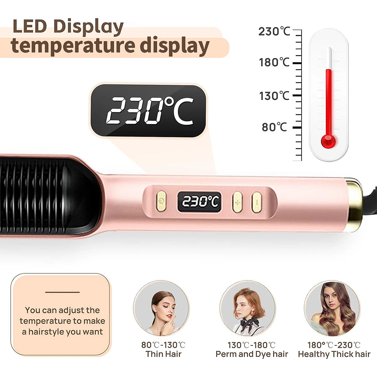 PINK STRAIGHTENER HAIR